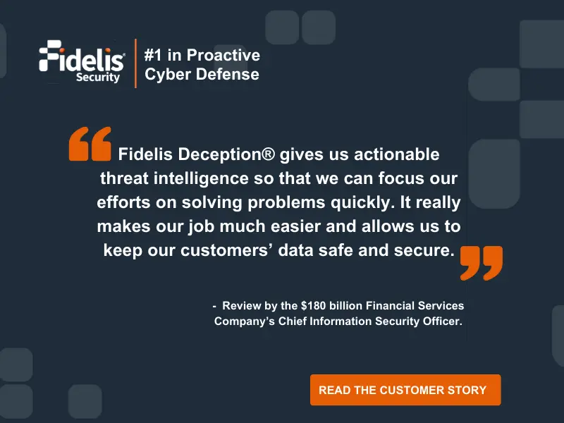 financial firms case study with Fidelis Deception