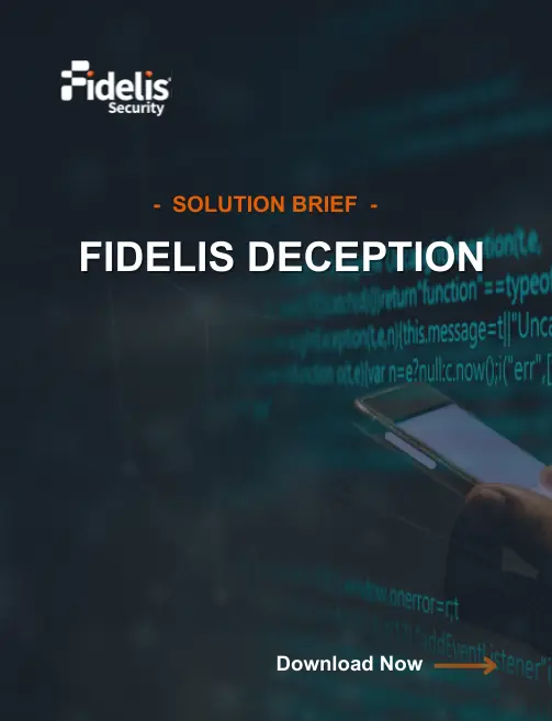 Fidelis Deception Solution Brief