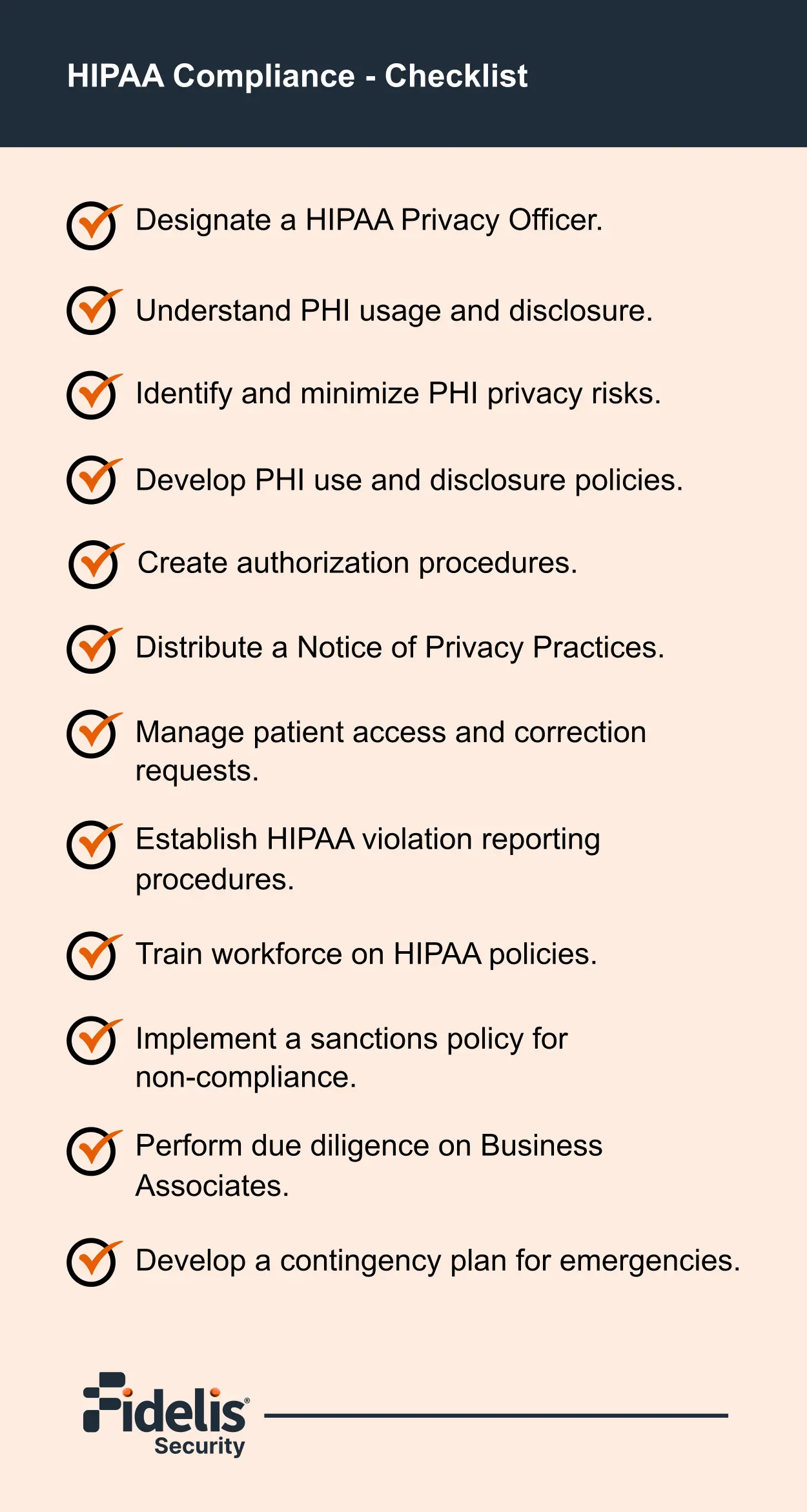 HIPAA Compliance Checklist
