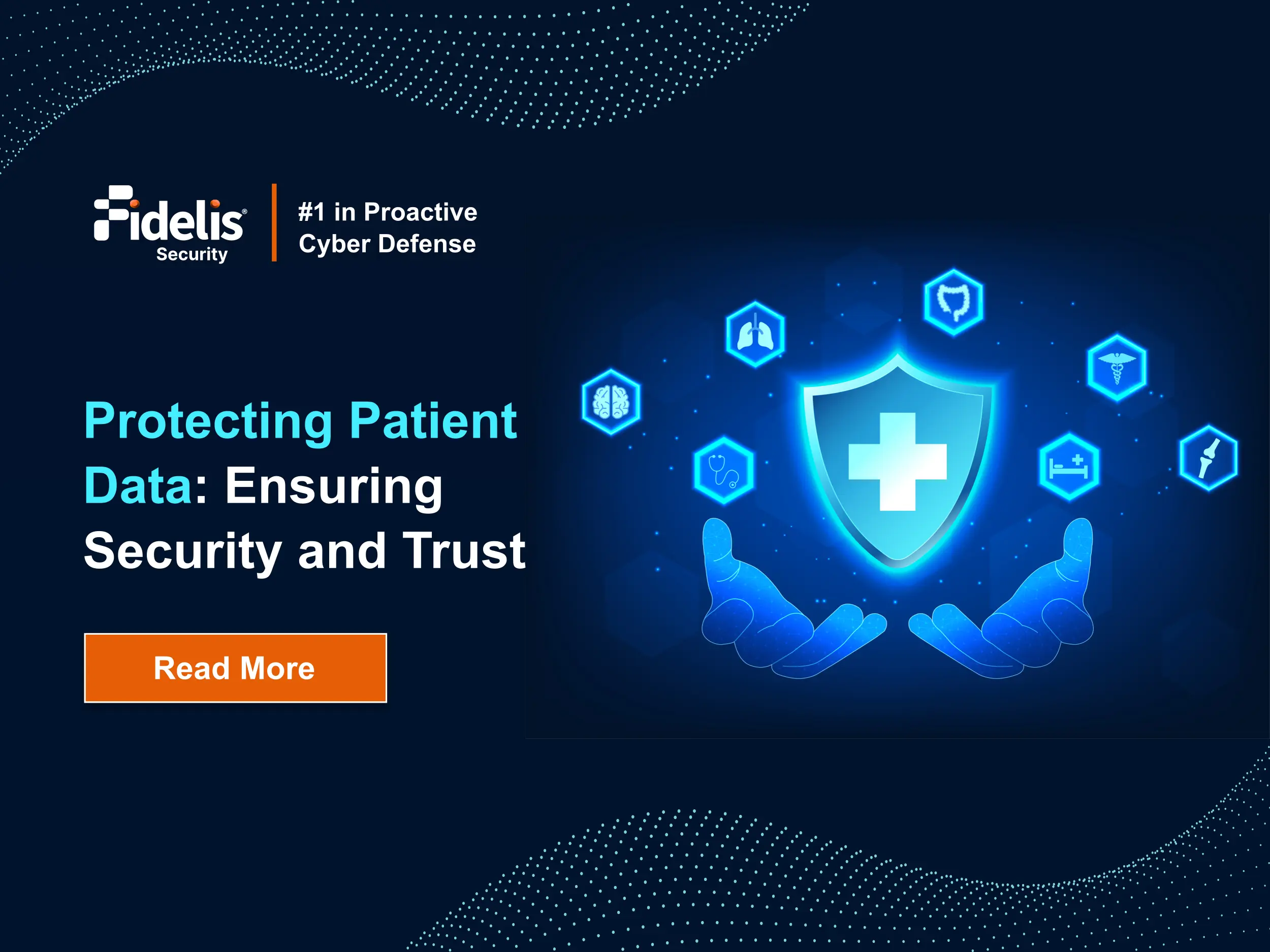 Protecting Patient Data Healthcare data security feature Graphic