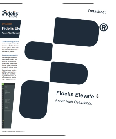 Asset Risk Calculation Datasheet Cover