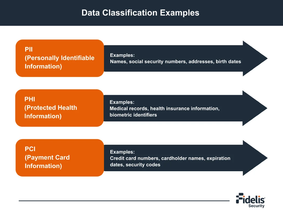 Data Classification Examples Infographic