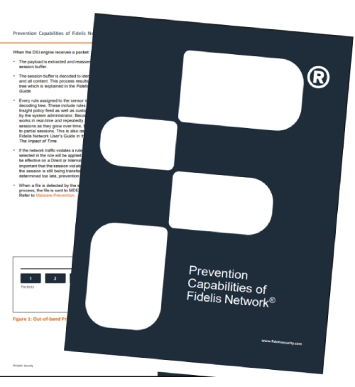 Prevention Capabilities of Fidelis Network