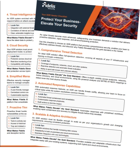 XDR vendor Checklist eBook Cover