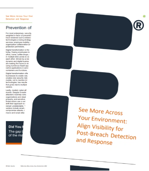 Post Breach Detection Whitepaper Cover