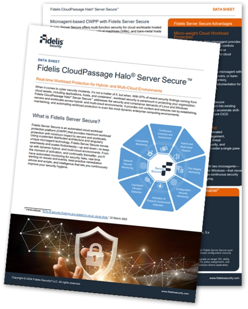 Fidelis Server Secure Datasheet Cover